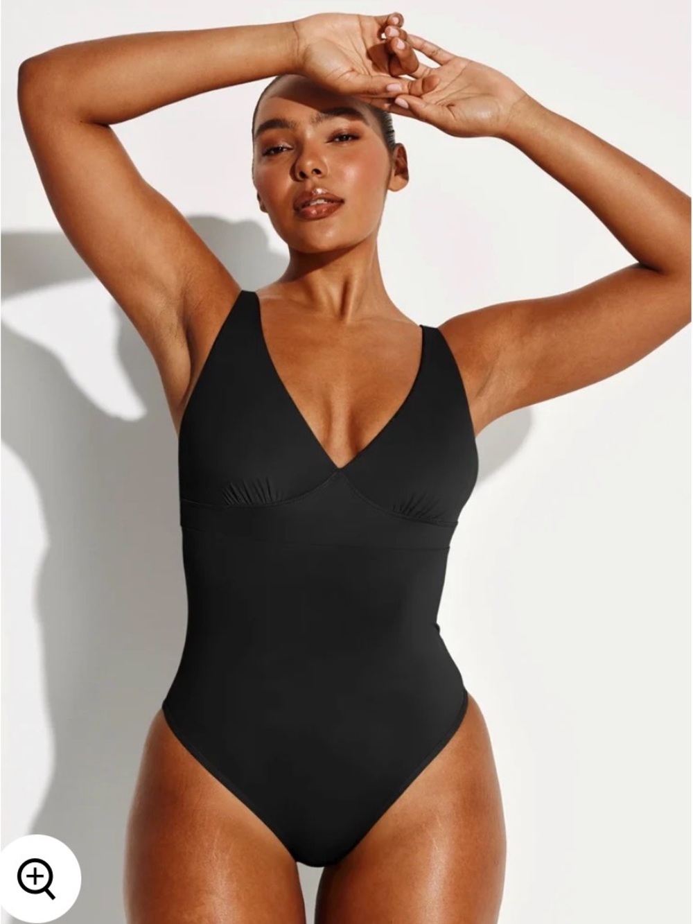 Knix Leakproof Deep V One Piece swimsuit with UPF 50+